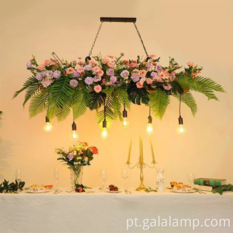 Luz de lustre grande e elegante para restaurante e decoração de jardim